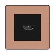 BG Evolve Polished Copper PCDCPHDMI1B 1 Gang Single HDMI Socket by British General (BG-PCDCPEMS2B+EMHDMIB)