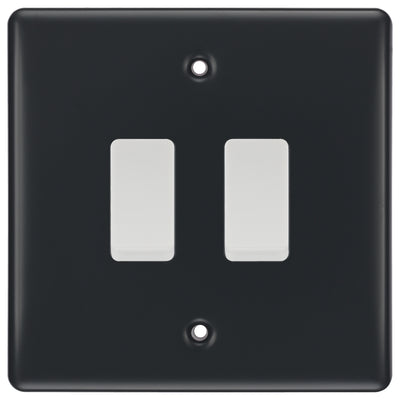 BG Part M 2 Gang Intermediate Light Switch Custom Grid Switch by British General
