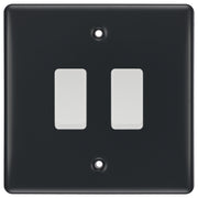 BG Part M 2 Gang Intermediate Light Switch Custom Grid Switch by British General