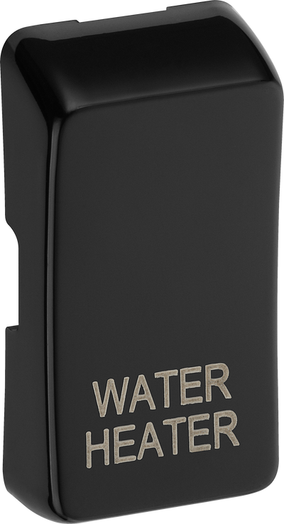 BG RRWHPCDB Evolve Grid Black 'WATER HEATER' Rocker