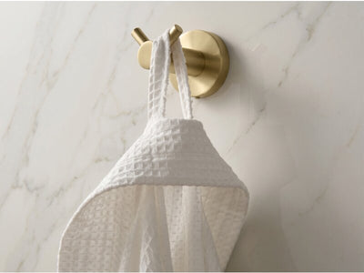 Corby Harrogate Double Clothes Hook in Brushed Brass