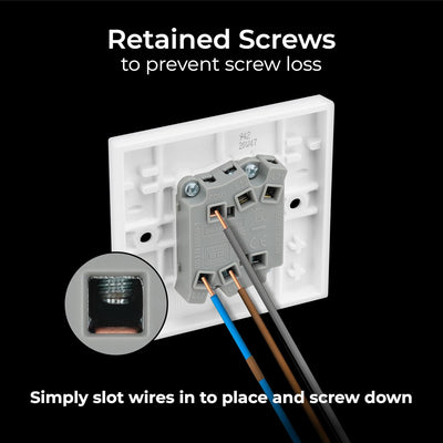 BG 942 Moulded Square Edge | White | 2 Gang 10AX 2 Way Plate Switch by British General (BG-942)