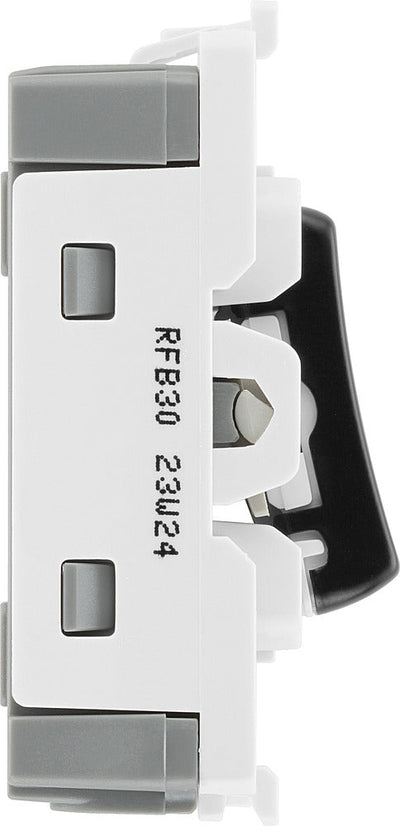 BG RFB30 Nexus Grid | Matt Black | 20AX 2 Pole Switch Module by British General (BG-RFB30-1)