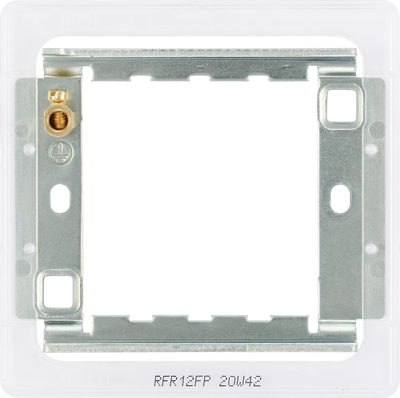 BG RFR12FP 1 and 2 Gang Grid Frame for Nexus Screwless Flat-Plate Front Plates