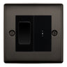 BG Nexus Black Nickel 2 Way Single Pole Key Switch with 2 Way Single Pole Switch, Key Included - Black Insert