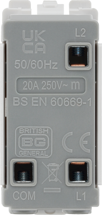 RBS12C Back- The Grid modular range from British General allows you to build your own module configuration with a variety of combinations and finishes.