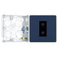 BG Evolve Matt Blue 1 Gang 200W Trailing Edge Master Touch Dimmer PCDDBTDM1B with 25mm Steel Back Box