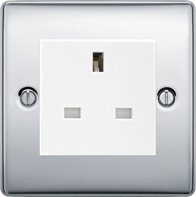 BG Nexus Metal Polished Chrome 13A Unswitched Socket NPC23W