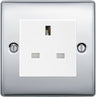 BG Nexus Metal Polished Chrome 13A Unswitched Socket NPC23W by British General (BG-NPC23W)