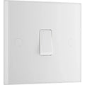 BG 912 Moulded Square Edge | White | 1 Gang 10AX 2 Way Plate Switch