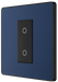 PCDDBTDS1B Side - This Evolve Matt Blue single secondary trailing edge touch dimmer allows you to control your light levels and set the mood.