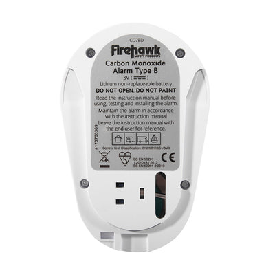 7 Year Sealed Longlife Battery Digital Carbon Monoxide Alarm - Firehawk CO7BD by Firehawk (Safelincs-FICO7BD)