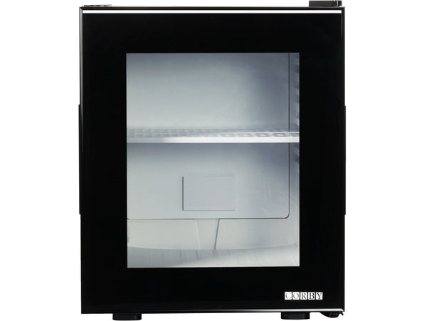 Corby Eton 20L Glass Door Minibar in Black - UK Plug