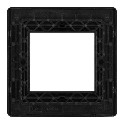 BG Evolve Matt Black Double Secondary Telephone Socket, Screw Terminal - Black Insert