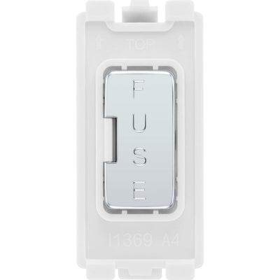 BG RPCFUSE Nexus Grid Polished Chrome 13A Fuse Holder Module