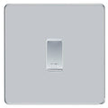 BG Screwless Polished Chrome 1 Gang Engraved Custom Labelled Appliance Grid Switch