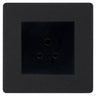 BG Evolve Matt Black 2A Unswitched Socket PCDMB2AUSSB by British General (BG-PCDMB2AUSSB)