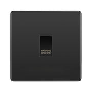 BG Evolve Black Chrome Custom Appliance Grid Switch 1 Gang Screwless by British General (EVOLVE-BC-CUSTOM-1GANG-SCREWLESS)