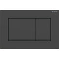 Geberit Sigma20 Square WC Dual Flush Plate - Matt Black / Black - 115.883.16.1