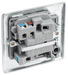 NPC53 Back - This 13A fused and switched connection unit with power indicator from British General o provides anuet from the mains containing the fuse ideal for spur circuits and hardwired appliances.