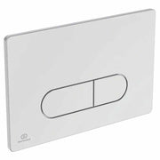Ideal Standard Oleas P1 Pneumatic Dual Flushplate - Brushed Chrome - R0116JG by Ideal Standard (IdealStandard-R0116JG)