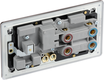 BG FBN70B Nexus Screwless Flat-Plate Switched Socket Cooker Unit Black Nickel