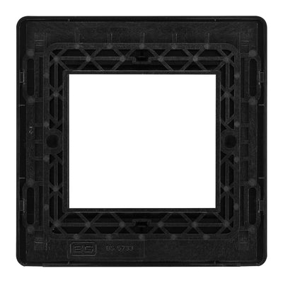 BG Evolve Matt Grey 45W USB Wall Socket Euro Module USB-A & C - Black Insert