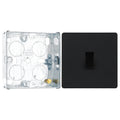 BG Evolve Matt Black 1 Gang 20A 16AX Intermediate Light Switch PCDMB13B with 25mm Steel Back Box