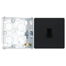 BG Evolve Matt Black 1 Gang 20A 16AX Intermediate Light Switch PCDMB13B with 25mm Steel Back Box