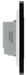 PCDMGTDS2B Side - This Evolve Matt Grey double secondary trailing edge touch dimmer allows you to control your light levels and set the mood.