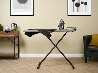 Corby Oxford Ironing Centre in Light Grey with Sherwood 1200W Steam Iron - UK Plug