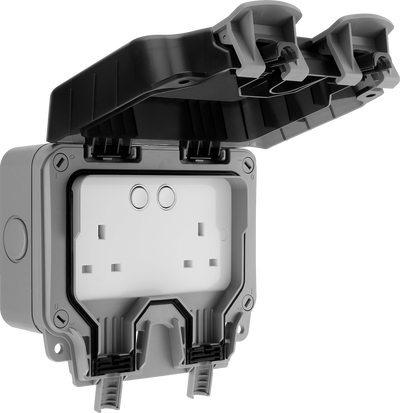 BG WP22/HC Outdoor Weatherproof Double Socket 13 Amp IP66
