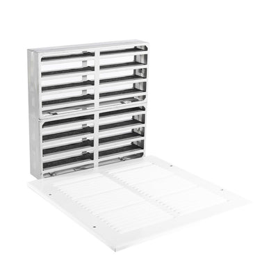 Extinguishers & Equipment: Fire Rated Intumescent Air Transfer Grilles with Faceplates Silver / 150 x 150mm (HxW) by Pyroplex (SAFELINCS-PPATGFPS1500)