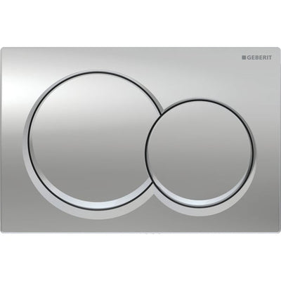 Geberit Alpha01 Round Dual Flush Plate - Chrome - 115.035.21.1
