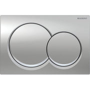 Geberit Alpha01 Round Dual Flush Plate - Chrome - 115.035.21.1 by Geberit (Geberit-115.035.21.1)