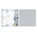 BG Screwless Polished Chrome 1 Gang Secondary Telephone Socket FPCBTS1 with 25mm Steel Back Box