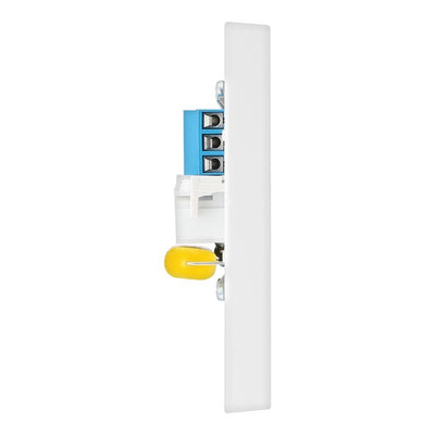 BG 9BTM/1 Moulded Square Edge | White | 1 Gang Screw Terminal Master Telephone Socket by British General (BG-9BTM/1)