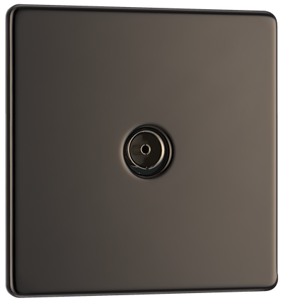 BG Electrical FBN60 Nexus Screwless Flat-Plate Single Coaxial TV Outlet