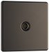 FBN60 Front - This single coaxial socket from British General can be used for TV or FM aerial connections.