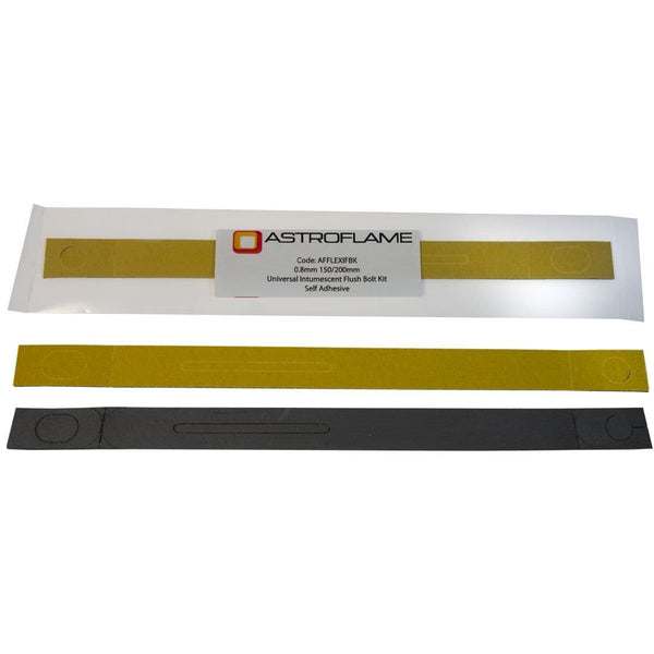 Astroflame Intumescent Ironmongery Self Adhesive 150/200mm Flush Bolt Pad Kits For Fire Doors