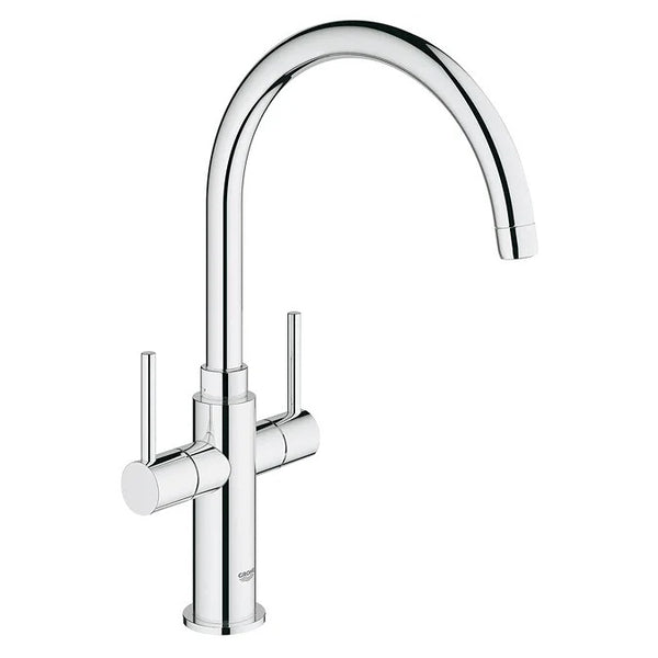 Grohe Ambi Cosmopolitan Deck Mounted Two Handle Kitchen Sink Mixer - Chrome - 30190000