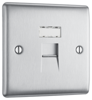 BG NBSRJ451 Nexus Metal Brushed Steel 1 Gang RJ45 Data Outlet by British General (BG-NBSRJ451-Shopify-SA_1)