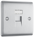 NBSRJ451 Front - This RJ45 ethernet socket from British General uses an IDC terminal connection and is ideal for home and office providing a networking outlet with ID window for identification.