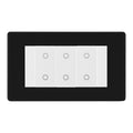 BG Nexus Screwless Matt Black Triple Master Touch Dimmer Switch - White Insert