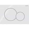 Geberit Sigma01 Round WC Dual Flush Plate - Alpine White - 115.770.11.5