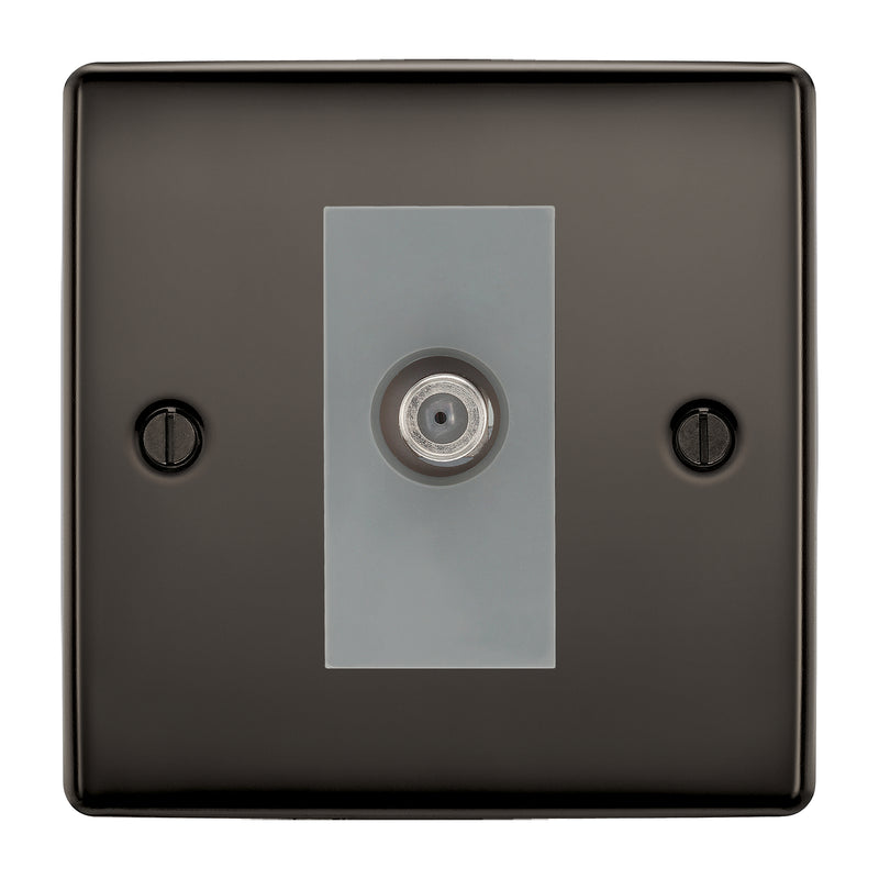 BG Nexus Metal Black Nickel Satellite Socket NBN64G