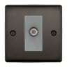 BG Nexus Metal Black Nickel Satellite Socket NBN64G by British General (BG-NBN64G)