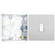 BG Evolve Brushed Steel 1 Gang 20A 16AX 2 Way Light Switch PCDBS12W with 25mm Steel Back Box