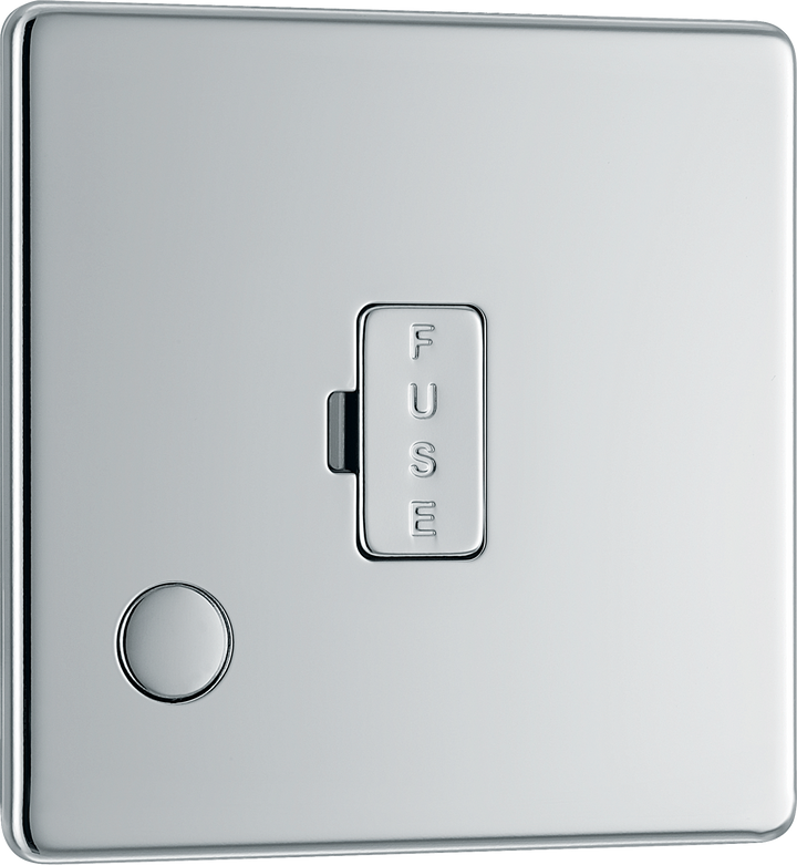 FPC55 Front - This 13A fused and unswitched connection unit from British General provides an outlet from the mains containing the fuse ideal for spur circuits and hardwired appliances.