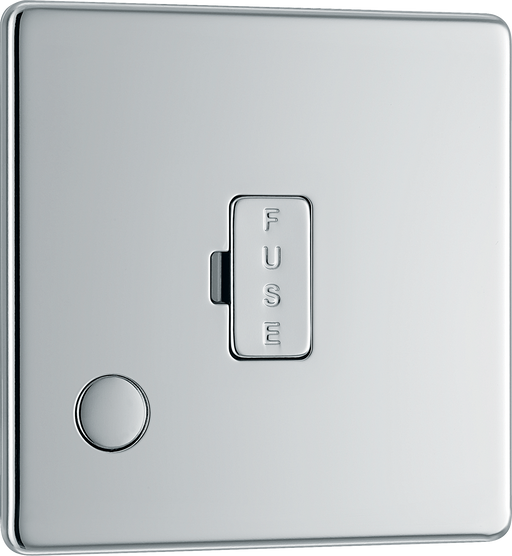 FPC55 Front - This 13A fused and unswitched connection unit from British General provides an outlet from the mains containing the fuse ideal for spur circuits and hardwired appliances.